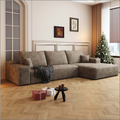 Canapé modulaire 107 po avec méridienne en L et siège profond 107 po Cloud