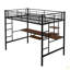 Lit mezzanine avec bureau et tablette