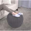 Pouf rond en coton Bordeaux Bordeaux-1103732135