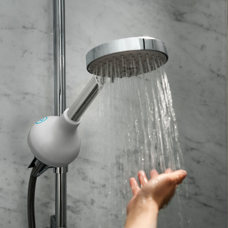 ShowerPro - Shower Filter, Water Filter for Limescale, Chlorine & More, White