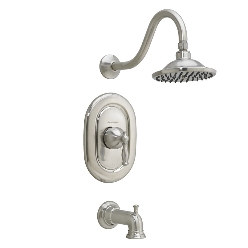 Robinet de baignoire et douche Quentin, Nickel satiné