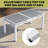83" Long Aluminum Dining Table Extension Table-105703372