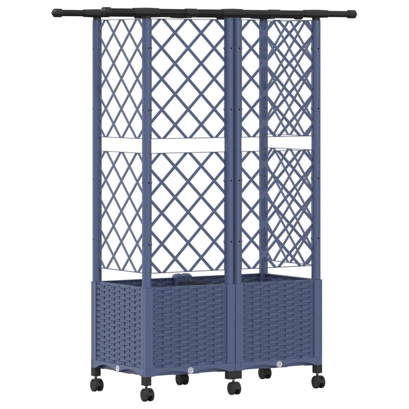 Raised Garden Bed, 142cm H x 124cm W x 40cm D, Blue