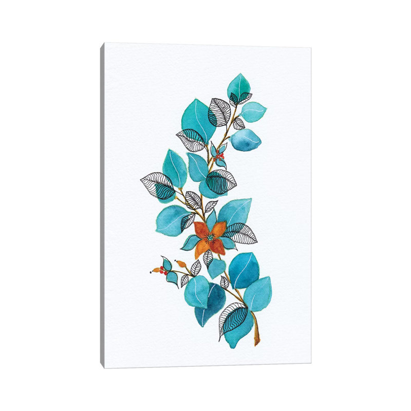 Leaves IV by Viviana Gonzalez - Painting on Canvas, 66.04cm H x 45.72cm W x 3.81cm D, Wrapped Canvas