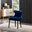Ricky Modern Velvet Dining Chairs - Ergonomic Upholstered Curved Back with Solid Wooden Legs - Side Chair for Office Kitchen Living Room Dining Room-96021032-30344456