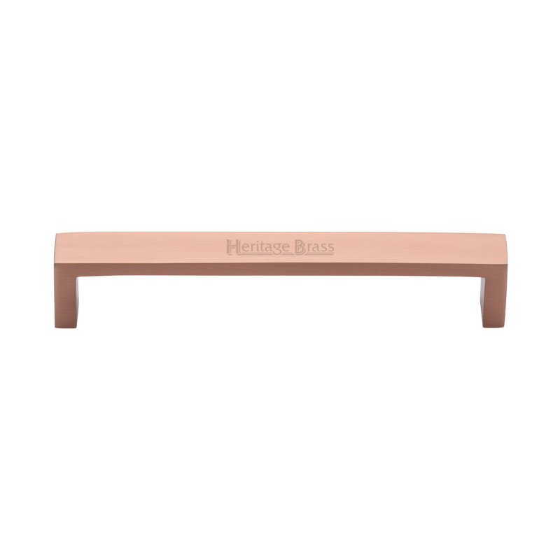 Heritage Brass Heritage Cabinet Pull Wide Metro Design, Satin Rose Gold, 19.2cm H x 2cm W x 20cm D