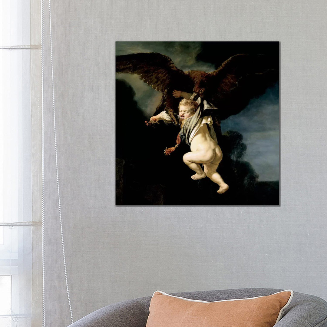 The Abduction Of Ganymede by Rembrandt Van Rijn - Wrapped Canvas Gallery-Wrapped Canvas Giclée
