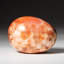 Polished Carnelian Palm Crystal from Brazil-55243148-55243149