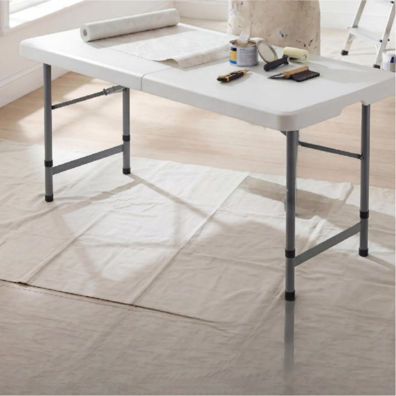 Folding Table Heavy Duty Extra Strength Camping Buffet Wedding Market Garden Party White