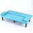 The 67-Inch Blue PVC Multi-Functional Sofa Bed, With A Foldable And Cup Holder Design, Makes It Extremely Convenient To Turn The Living Room Into A Guest Room-1550577970