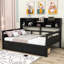 Lit de jour en bois avec tablettes et tiroirs-1327688931-1327688929