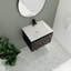 Meuble-lavabo simple 24 po avec comptoir en céramique