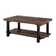Pomona 42" Rustic Industrial Solid Wood and Metal Rectangular Coffee Table with Storage Shelf
