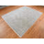 Tapis oriental rectangulaire en soie ivoire noué à la main 8 pi 10 po x 12 pi 0 po - MOA10287155