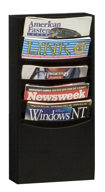 Tobler Symple Stuff 20.25'' H Magazine Rack, Black