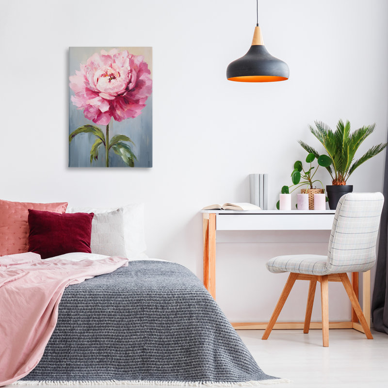 Art mural sur toile Blush Pink Carnation par Petals Prints Design, H 30 po x l 20 po