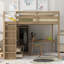 Lit mezzanine avec bureau encastré et rangement-106601839