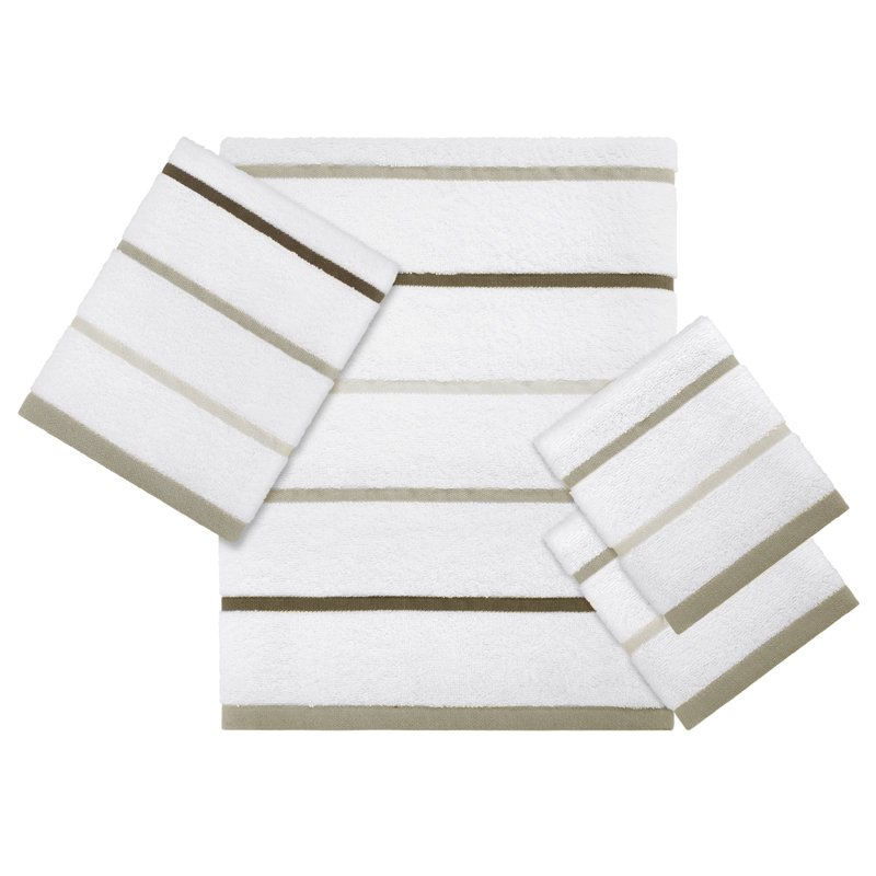 Izod Sandbar Linen 4-Piece Towel Set, Linen, 4 Piece Towel Set