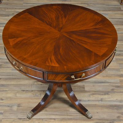 Solid Wood 3 - Drawer End Table