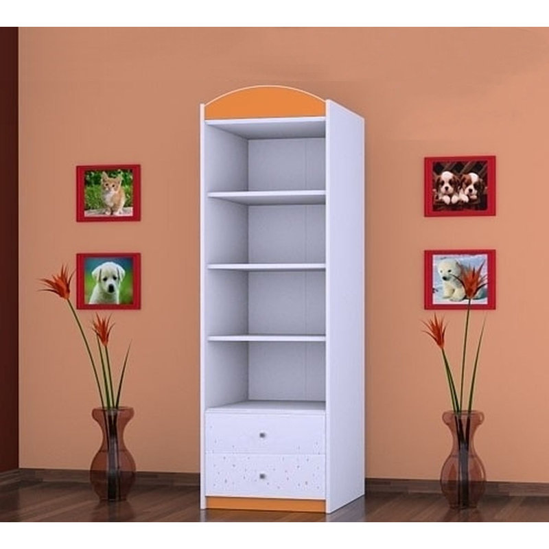 Montalvo 1 Door Wardrobe, Orange