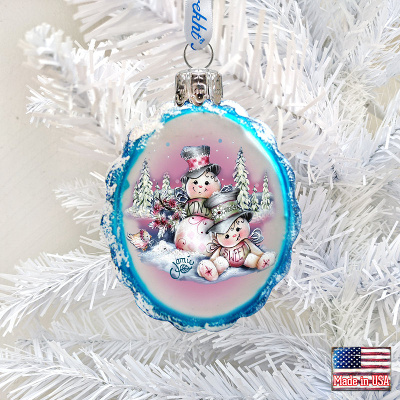 Ornement boule de bonhomme de neige