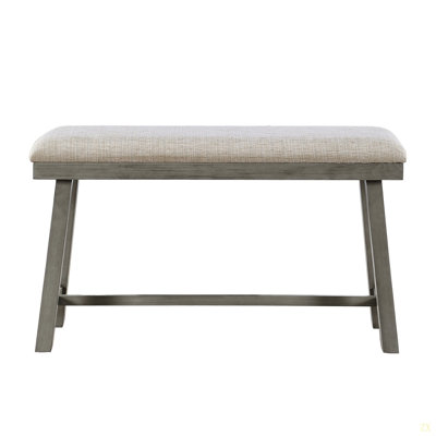 Counter Height Bench Foam Cushioned Seat Industrial Design Kitchen Dining Furniture 1Pc