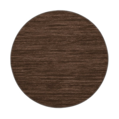 Solid Brown Indoor and Outdoor Area Rug