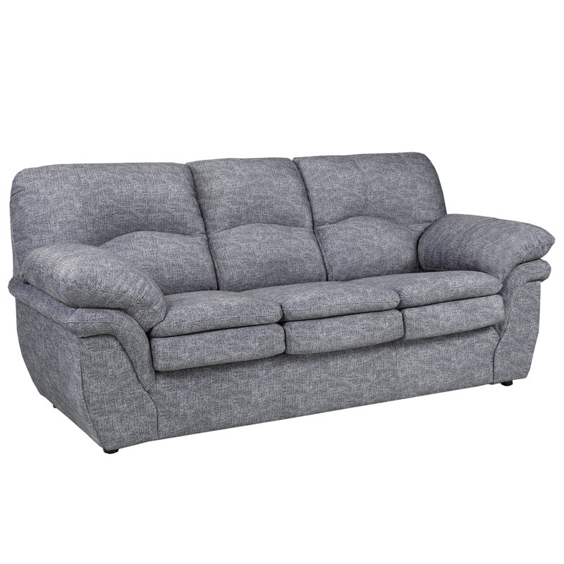 Canapé en tissu Beedle, gris, Gris, 3, H 39 po x l 87 po x P 38 po