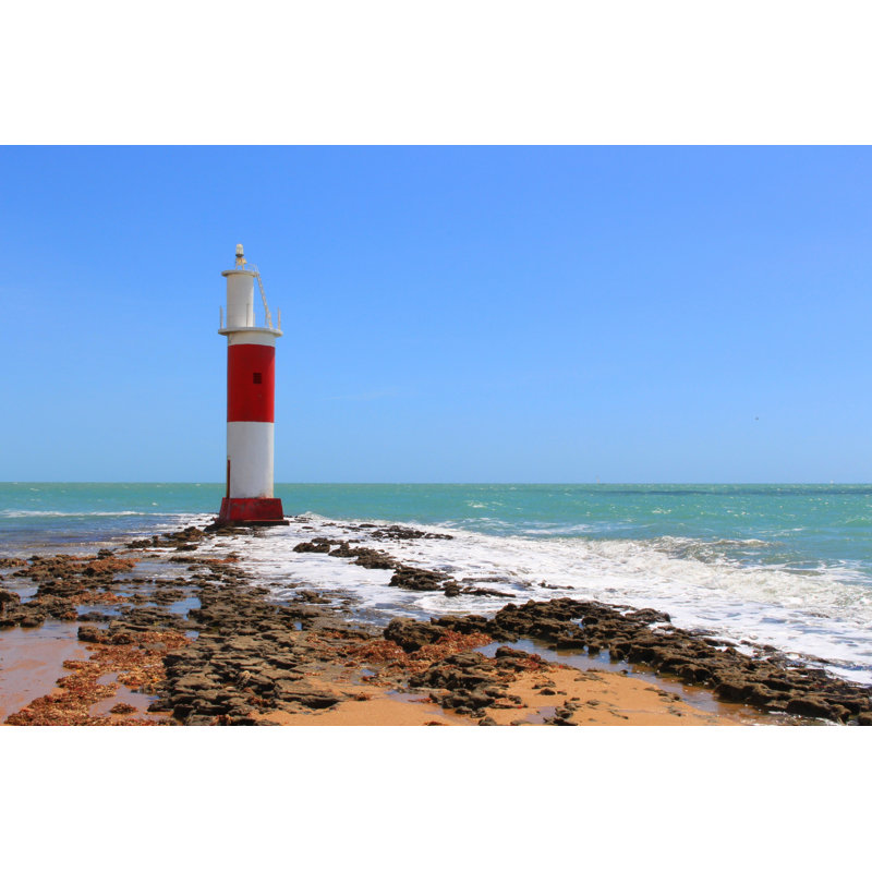 Galinhos Lighthouse - Wrapped Canvas Print, 30cm H x 46cm W x 3.8cm D