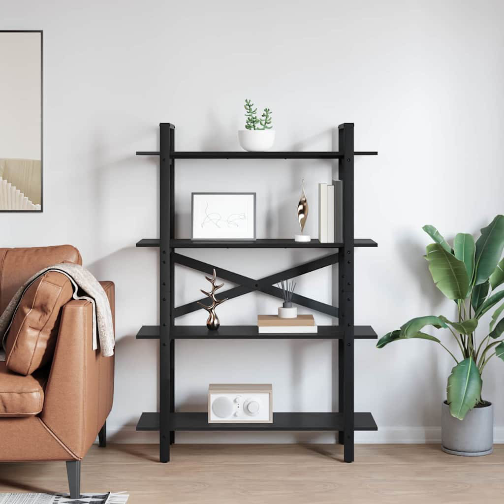 100cm W Steel Etagere Bookcase
