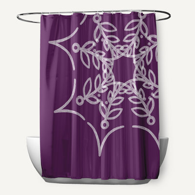 Web Art Holiday Print Single Shower Curtain