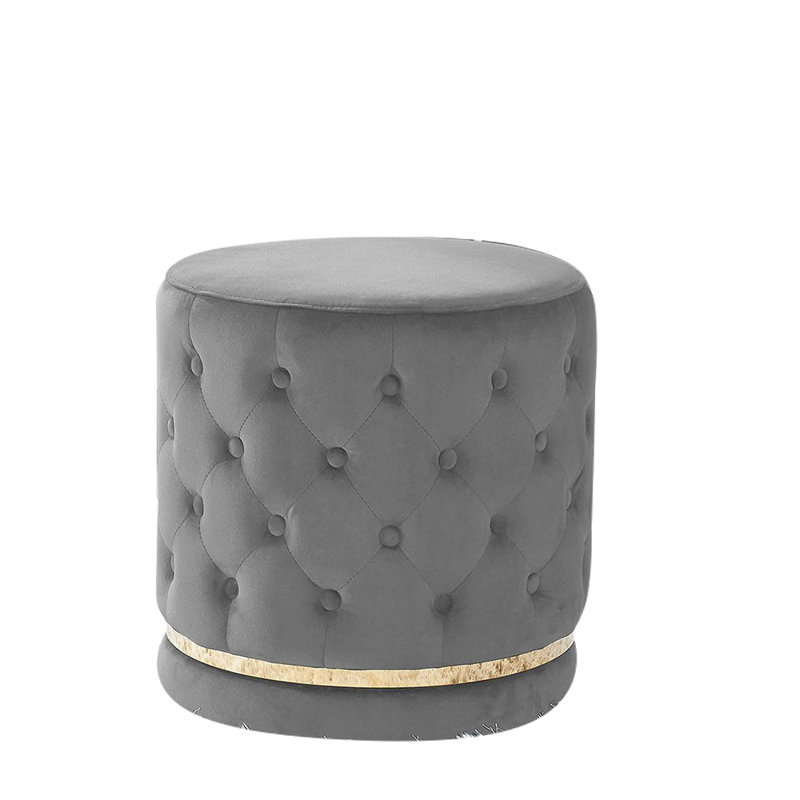 Annavictoria Gray Swivel Ottoman/stool