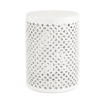 Hesdin Ceramic Garden Stool by Bungalow Rose