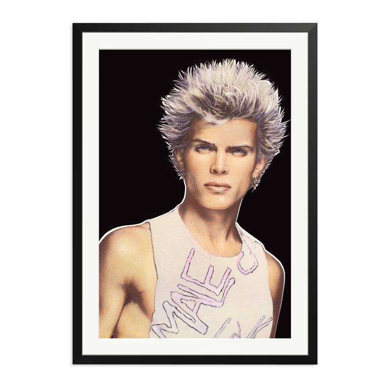 Billy Idol, 38" H x 27" W, Black