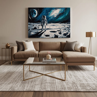 «Space Apollo mission», photographie sur toile grise