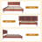 Solid Rubber Wood Dark Walnut Bedframe No Box Spring Needed,800lbs Capacity-874235152-874235154
