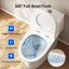 Toilette une pièce pour la salle de bain, toilette moderne à double chasse 1,1 / 1,6 GPpf (avec siège à fermeture en douceur)-125525564