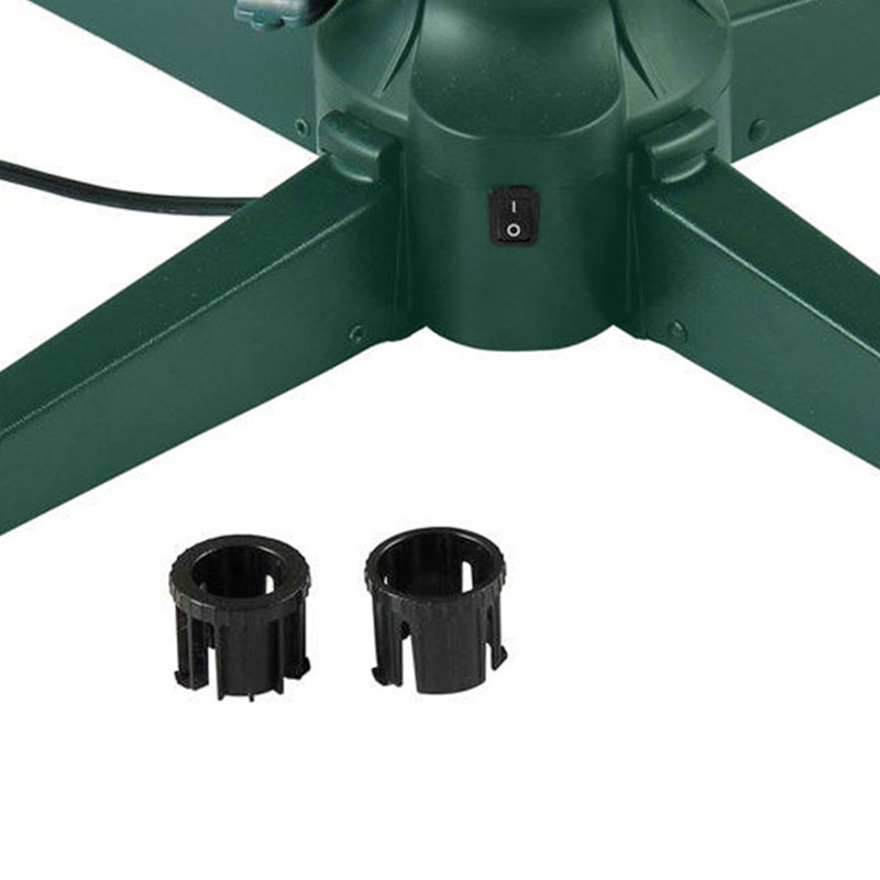 31-Inch Dark Green Metal Rotating Artificial Christmas Tree Stand