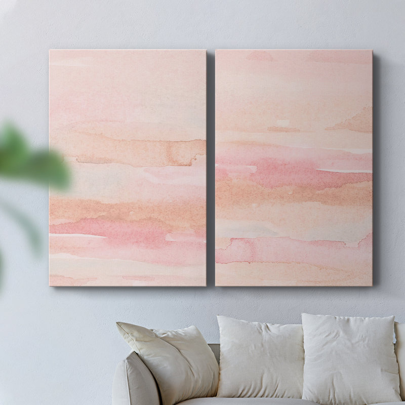 «Rose Fade I», toile tendue avec châssis de qualité supérieure, prête à être accrochée, H 36 po x l 24 po