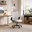 Chaise de bureau 500LBS grande et haute en maille respirante, chaise de jeu avec hauteur de dossier réglable et angle d'appui-tête et siège lombaire adaptatif, chaise de bureau d'ordinateur de direction avec accoudoirs relevables en deux dimensions, gris.