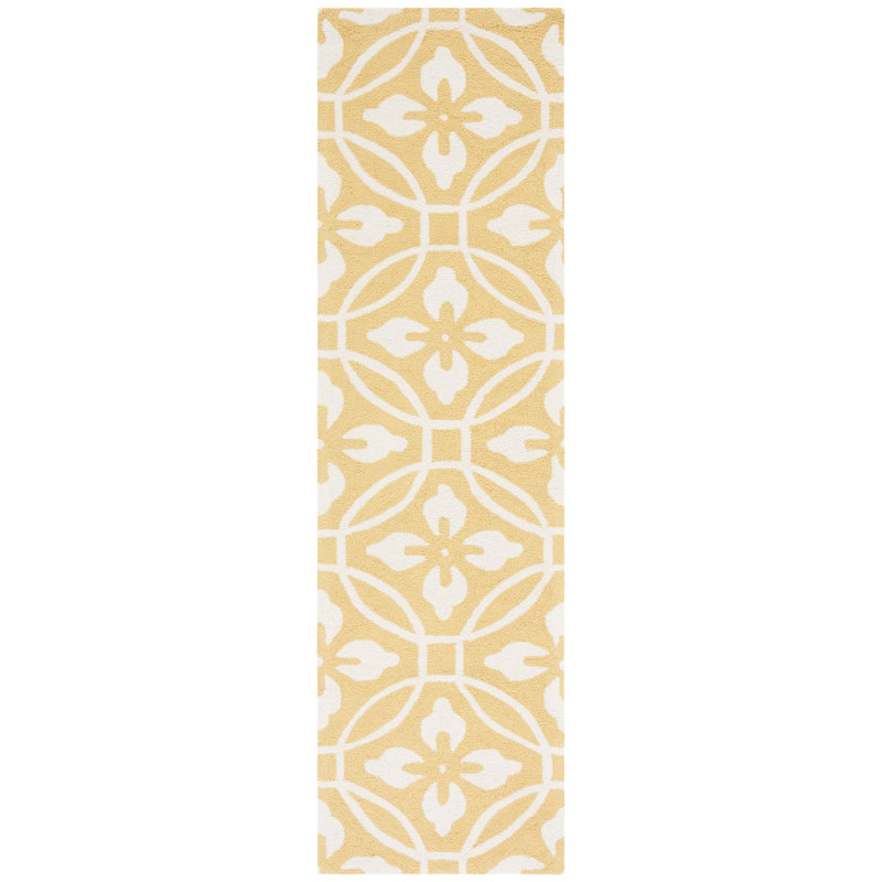 Kosinski Hand Hooked Performance Abstract Rug, Runner 2'3" x 8'