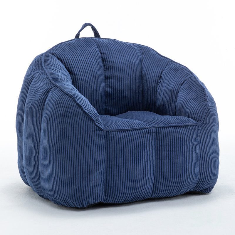 Giant Bean Bag Chair Sofa For Adults Teens, Comfy Corduroy Large Bean Bag Chairs With Armrests For Bedroom Living Room, Adult Beanbag Lazy Sofa Couch Chairs With Filler Included