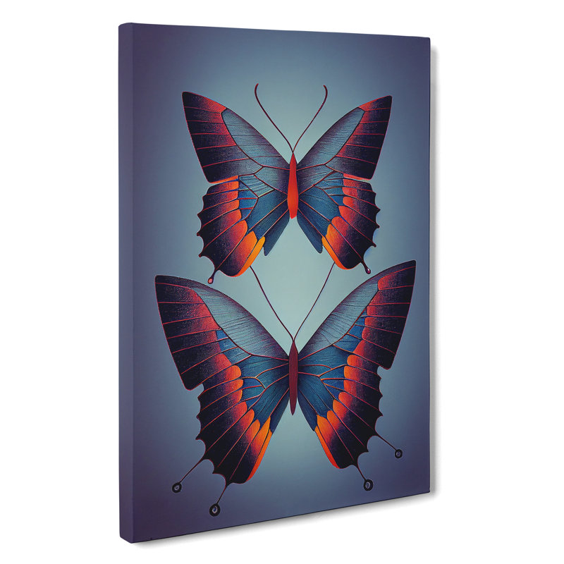 Loving Butterflies - Wrapped Canvas, 50cm H x 35cm W x 3cm D