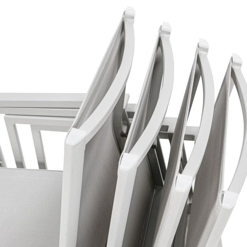 Chaise de salle à manger d'extérieur, ensemble de 4 chaises de patio