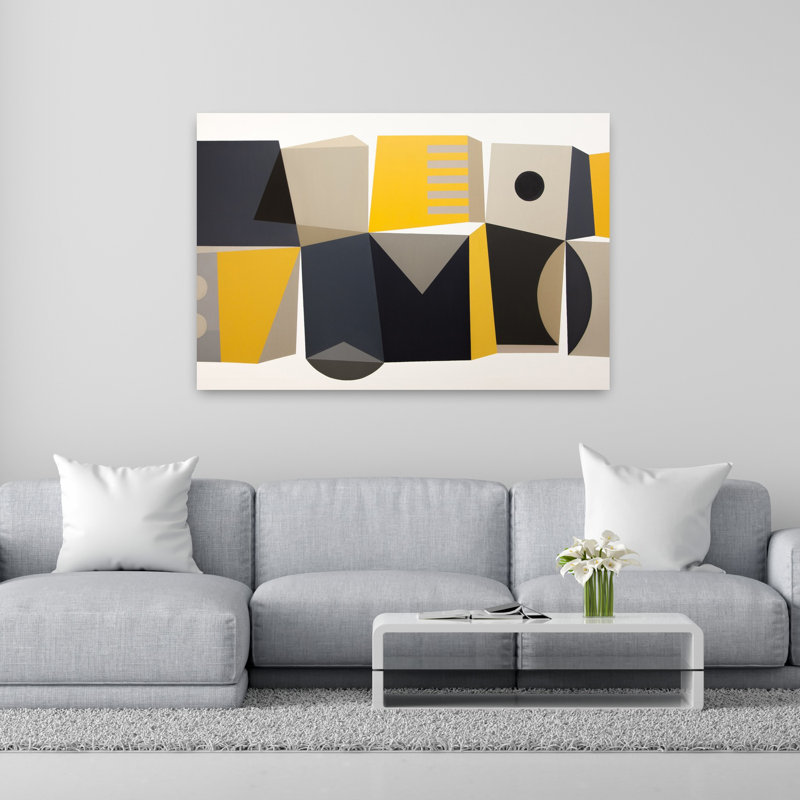 Art contemporain contemporain abstrait, H 40 po x l 60 po