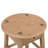 Mid-Century Modern Round Side Table – Natural Wood 1-Drawer Storage Accent Table