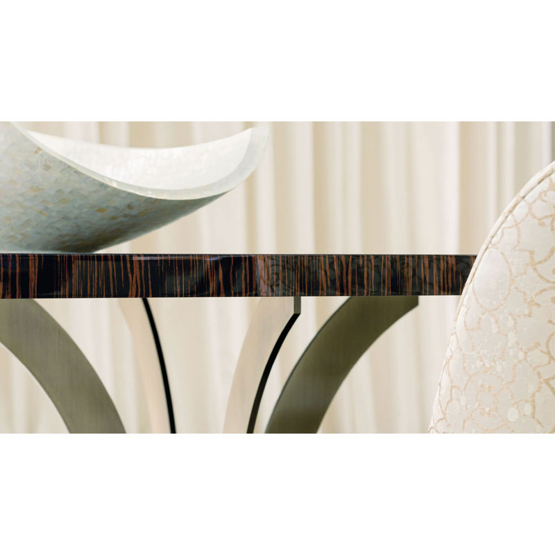 Arcadia Contemporary Macassar Ebony Dining Table