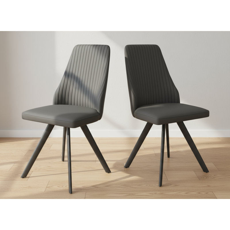 Ascutney 48cm H Upholstered Side Chair in Grey