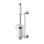 16.496" H Wall-Mounted Toilet Brush and Holder
