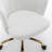 Izdyhaar Velvet Swivel Task Chair with Tufted Back-1617736432